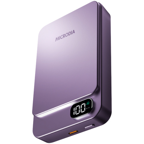 Microdia SnapPower Aluminaire 35W (15W + 20W) Magnetic Power Bank 10,000mAh - Purple