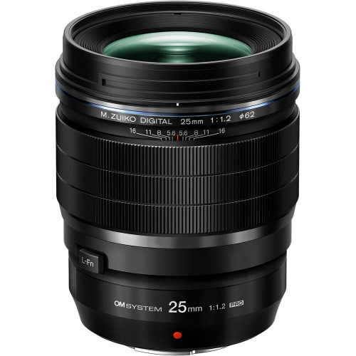 OM System M.Zuiko 25mm f/1.2 PRO Micro Four Thirds Lens - Black